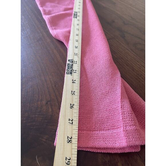 J.S.S collection knitwear pants P pink wool stretch U.S.A suit s classic 28" - Picture 2 of 4